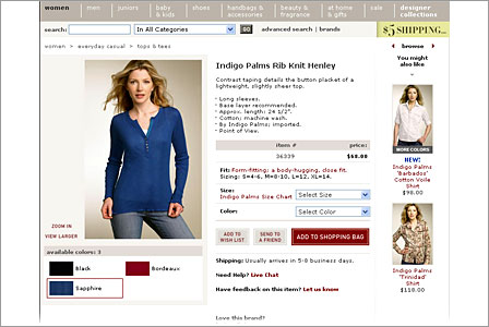 Retail Product Pages